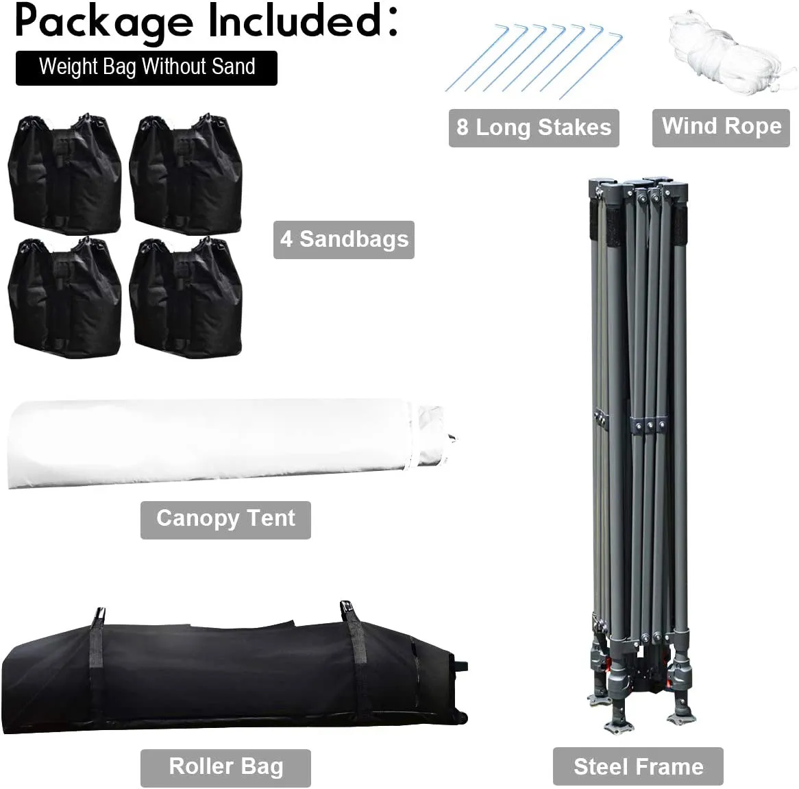 10 ft. x 10 ft. White Instant Canopy Pop Up Tent