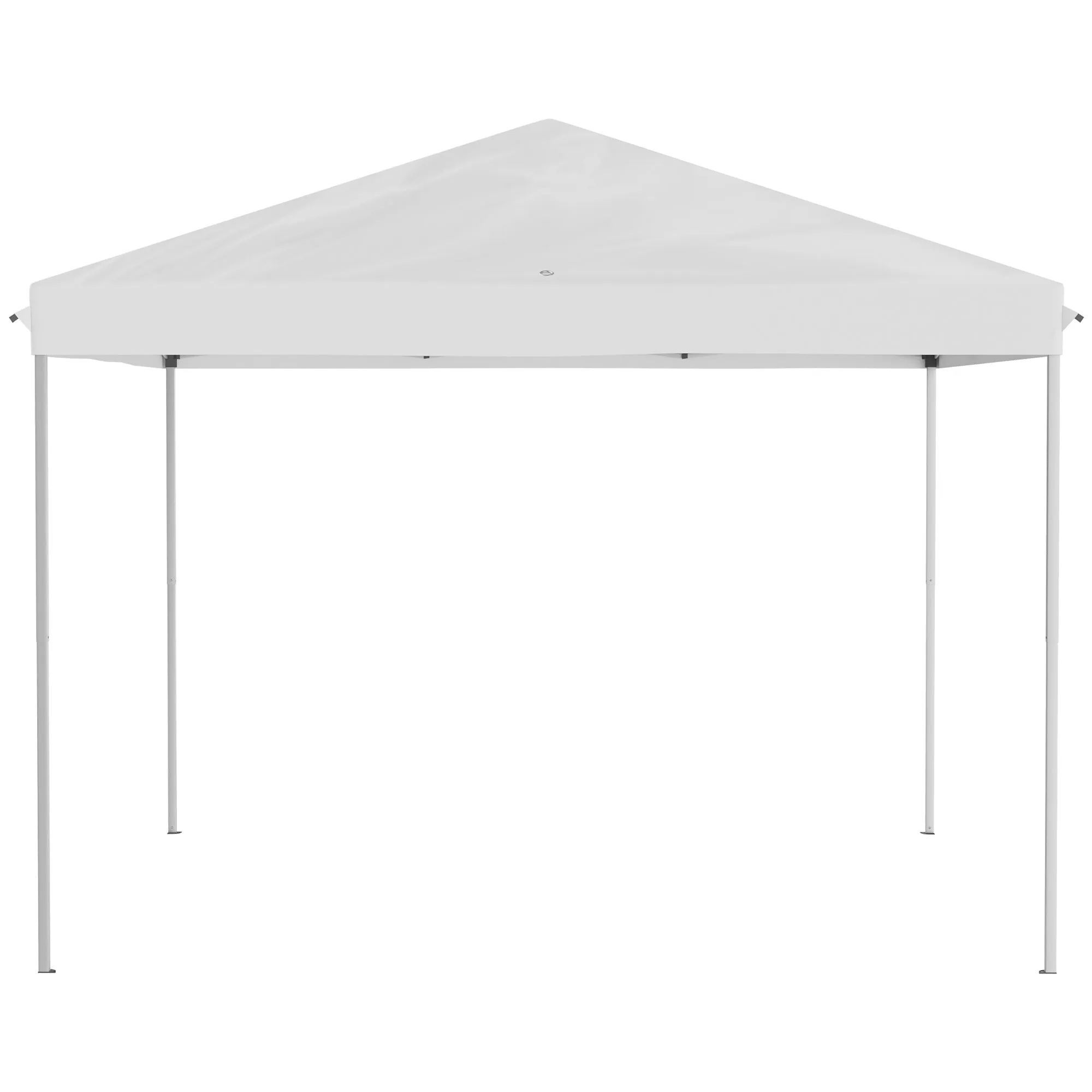 10' x 10' Instant Pop-Up Canopy with Removable Side & Mesh Walls, Cream White