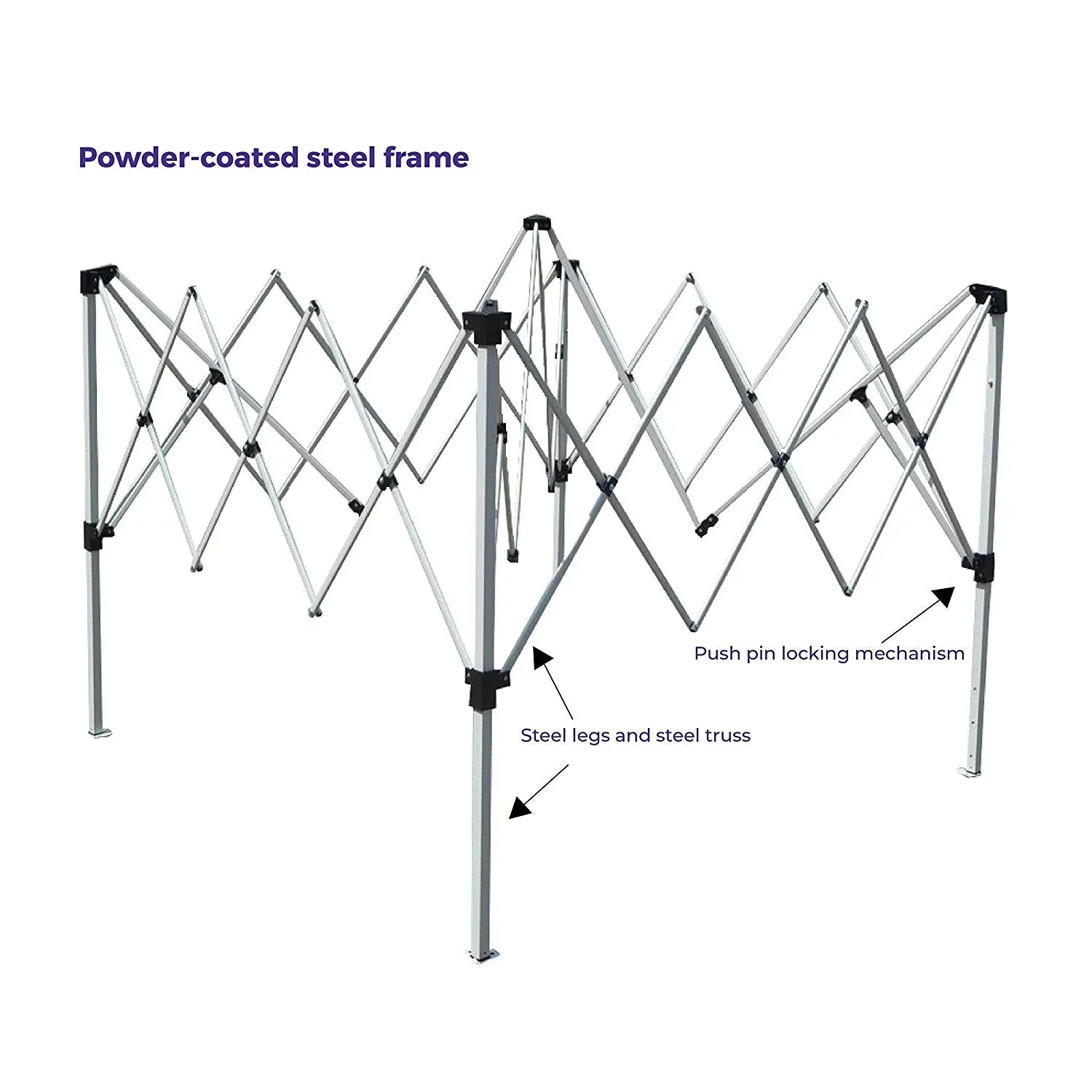 10 X 10 Pop up Canopy Tent, Instant Slant Leg Portable Shade Tent with Carrying Bag, American Flag