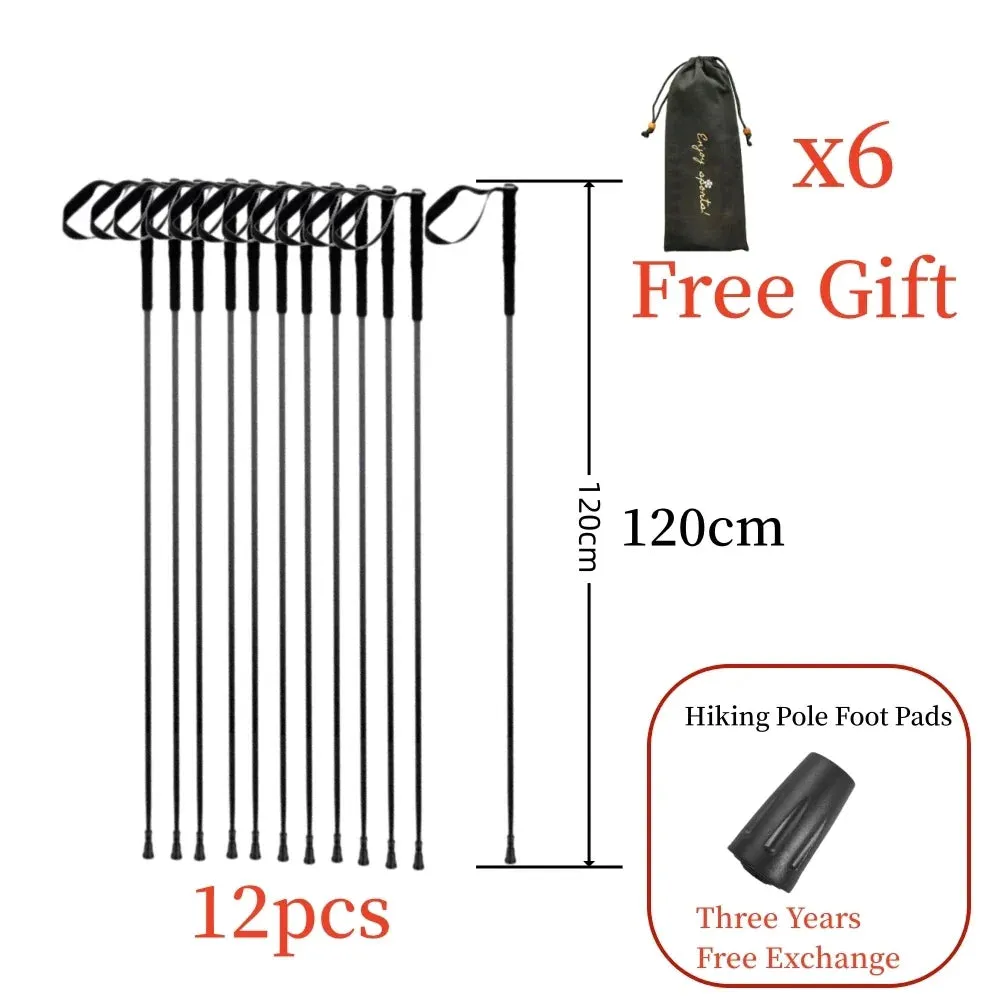 115g Ultra-Light Carbon Folding Trekking Pole: Collapsible Hiking Stick
