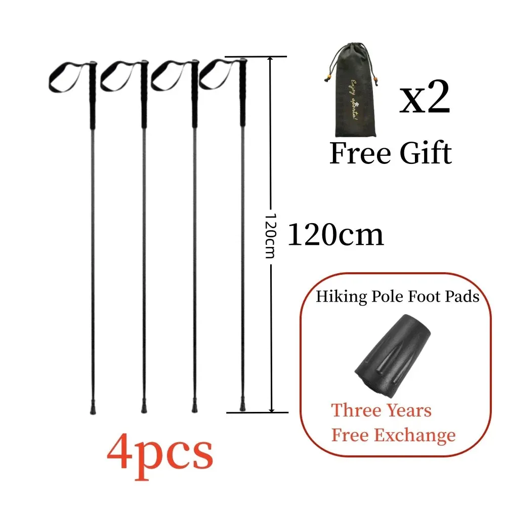 115g Ultra-Light Carbon Folding Trekking Pole: Collapsible Hiking Stick