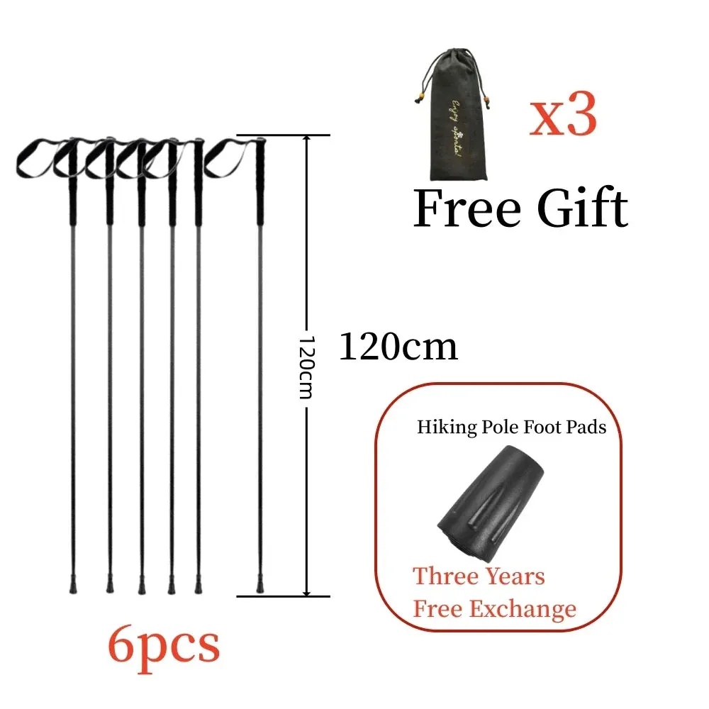 115g Ultra-Light Carbon Folding Trekking Pole: Collapsible Hiking Stick