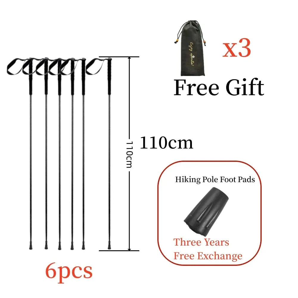 115g Ultra-Light Carbon Folding Trekking Pole: Collapsible Hiking Stick