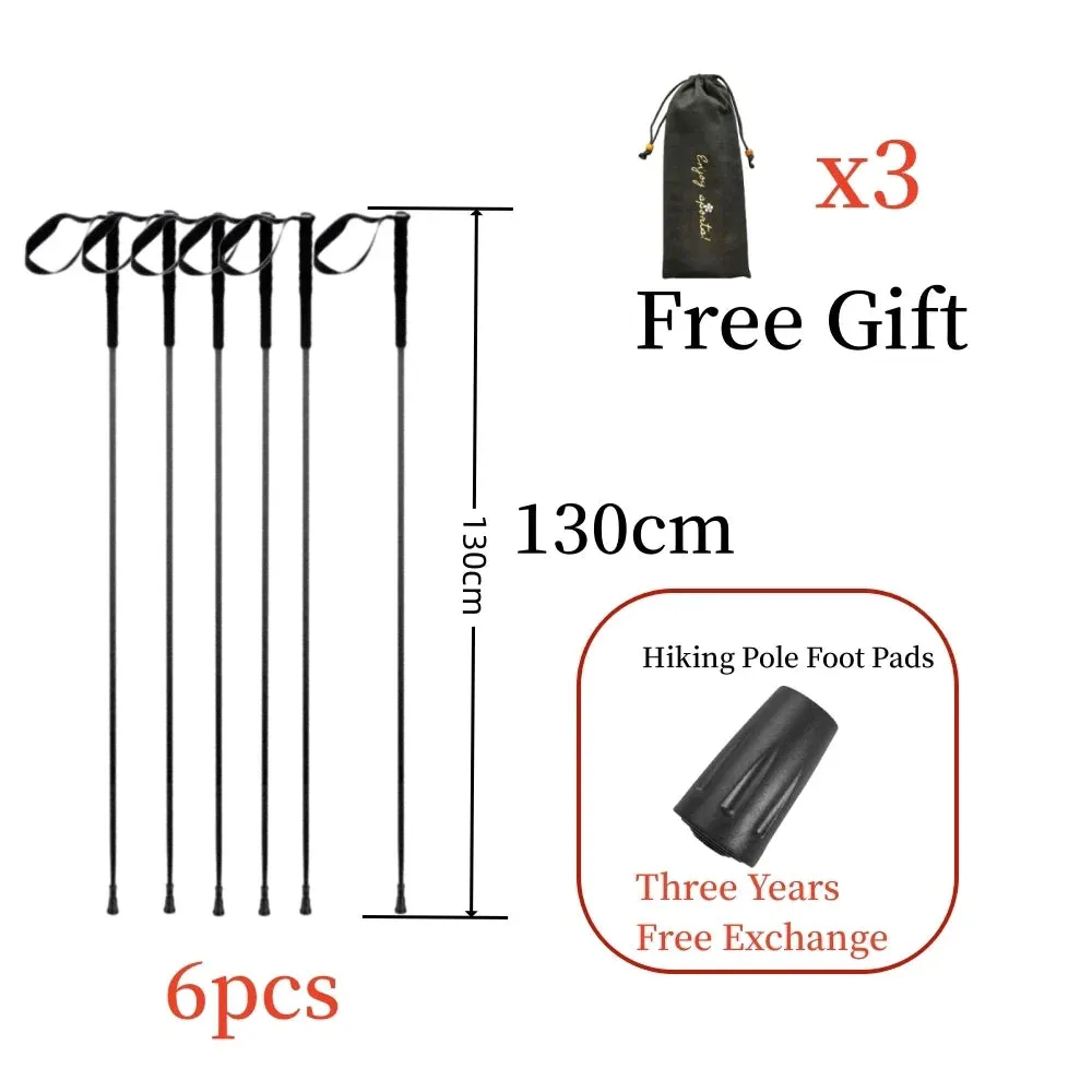 115g Ultra-Light Carbon Folding Trekking Pole: Collapsible Hiking Stick