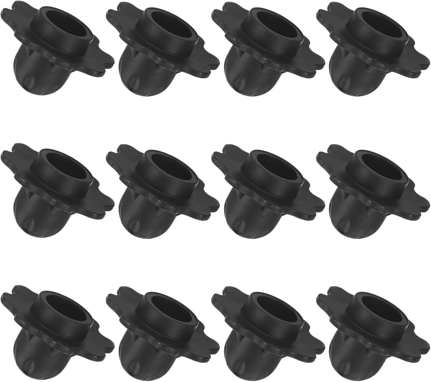 12-Pack Camping Chair Foot, 0.71"/ 18mm Tubing Dia Detachable Camping Chair Leg Covers Anti-Slip Stool Feet Replacement for Hiking/Fishing/Camping, Black