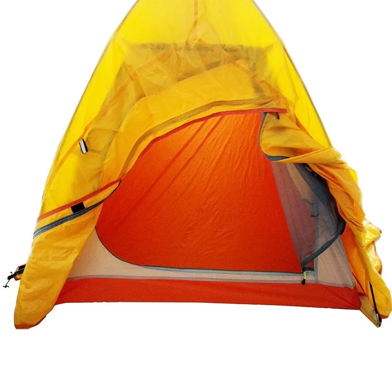 1.26KG Silicone Coated Waterproof 20D Nylon & Carbon Fiber Pole Double-layer Two-person Ultralight