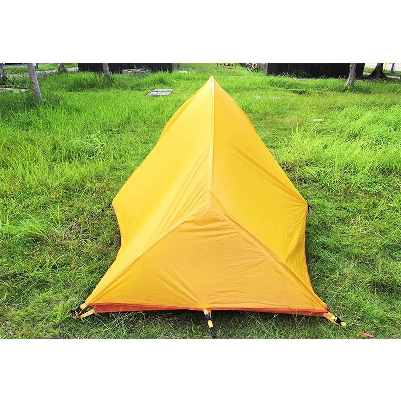 1.26KG Silicone Coated Waterproof 20D Nylon & Carbon Fiber Pole Double-layer Two-person Ultralight