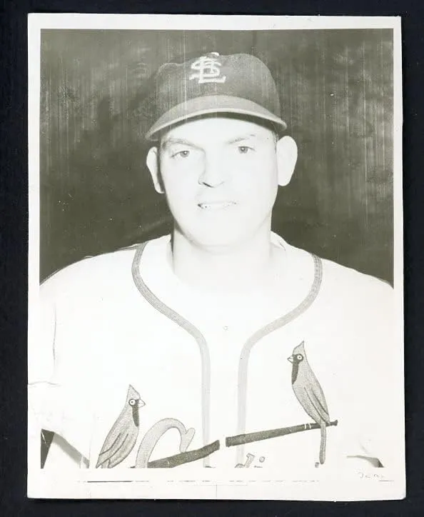 1954 Hunters Wieners Proof Photo Cot Deal Cardinals GD-VG 467941 Kit Young Cards