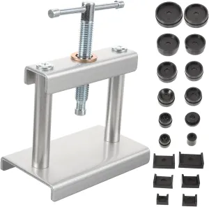 1Set Watch Press Tool for Watch Repair Includes Molds for Cases Practical Back Case Closer for Mechanical Watches