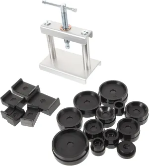 1set Watch Press Tool with Molds Spiral Back Cover Closer for Repairing and Mechanical Watches Includes Molds for Easy and Maintenance
