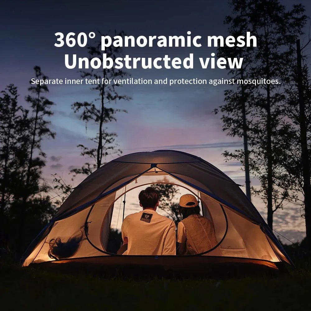 2 Person Camping Tent – Waterproof & Ultralight with UPF50  Sun Protection for Hiking and Trekking