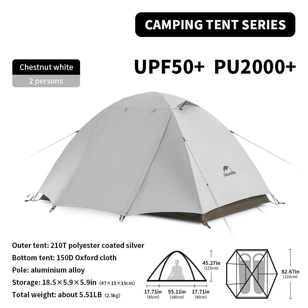 2 Person Camping Tent – Waterproof & Ultralight with UPF50  Sun Protection for Hiking and Trekking
