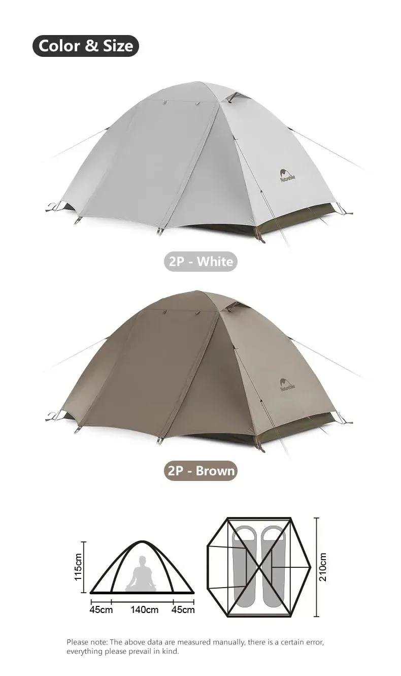 2 Person Camping Tent – Waterproof & Ultralight with UPF50  Sun Protection for Hiking and Trekking