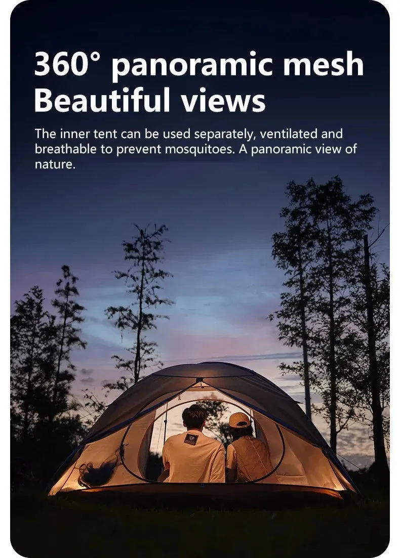 2 Person Camping Tent – Waterproof & Ultralight with UPF50  Sun Protection for Hiking and Trekking