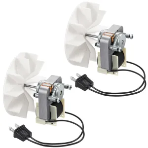 2 Pieces Bathroom Vent Exhaust Fan Motor Replacement Electric Motors Kit Compatible with Nutone Broan 50CFM 120V