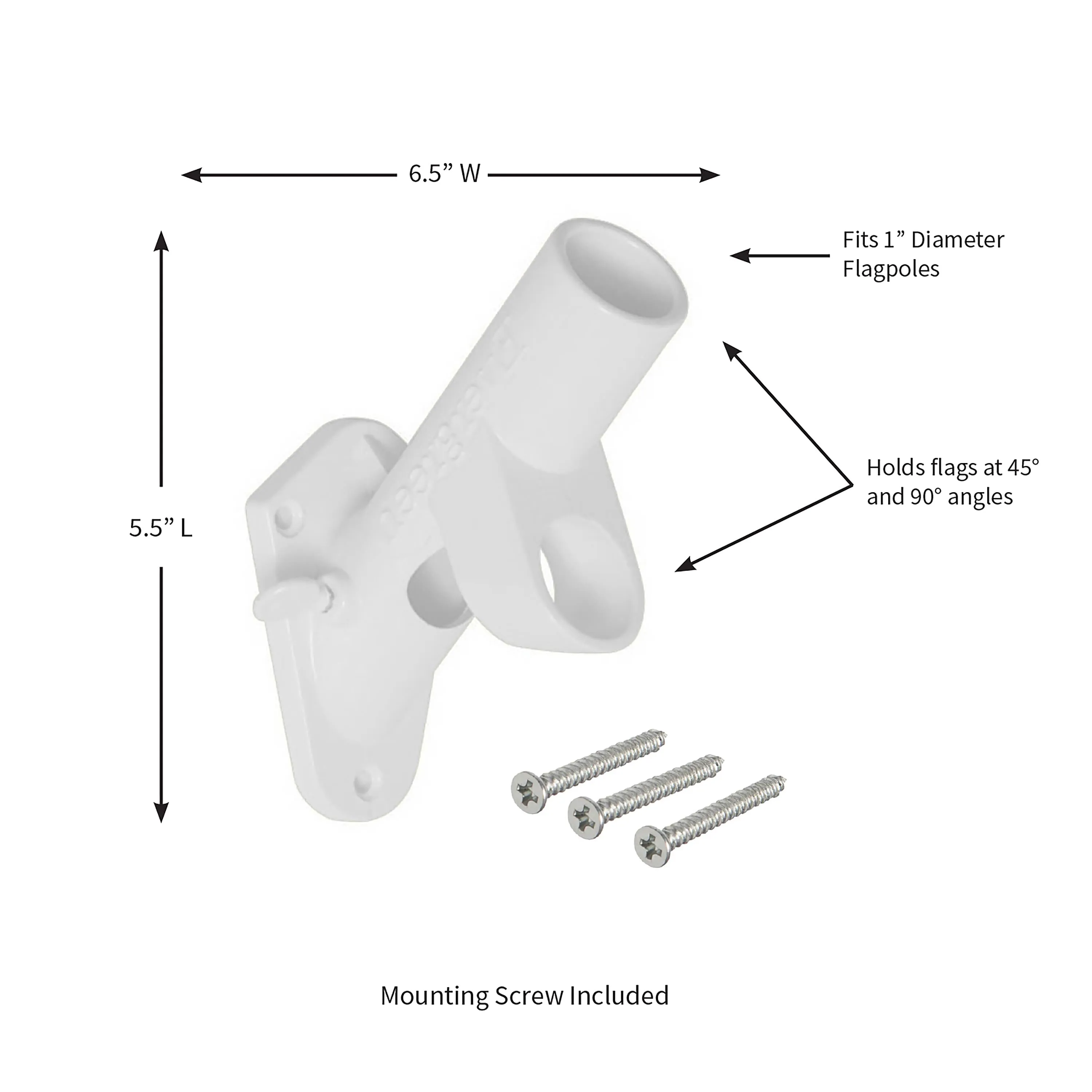 2-Position Cast Iron House Flag Bracket