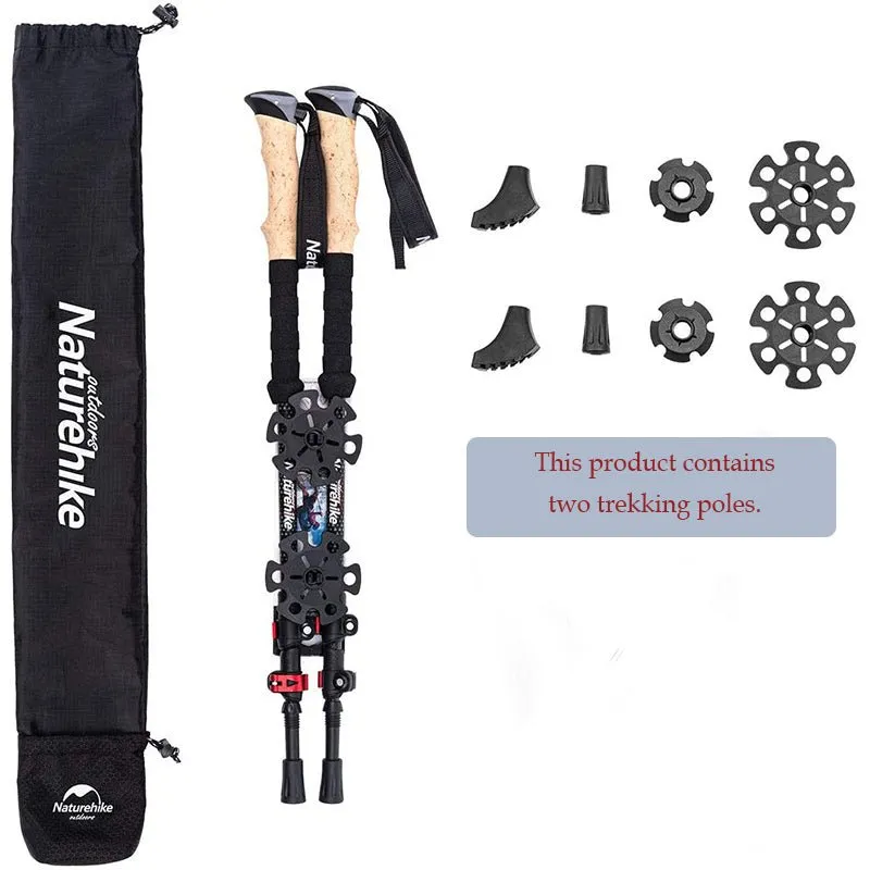 3-Node Carbon Fiber Telescopic Trekking Poles