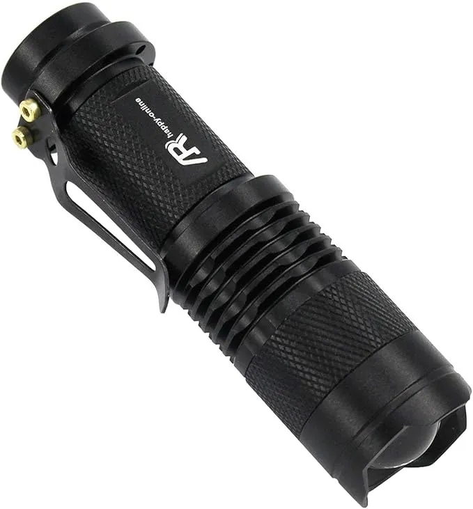 3 Pack Green Light Flashlight, Zoomable 3 Modes Mini Green LED Flashlight, Green Flashlight Torch for Hiking, Camping, Night Observation