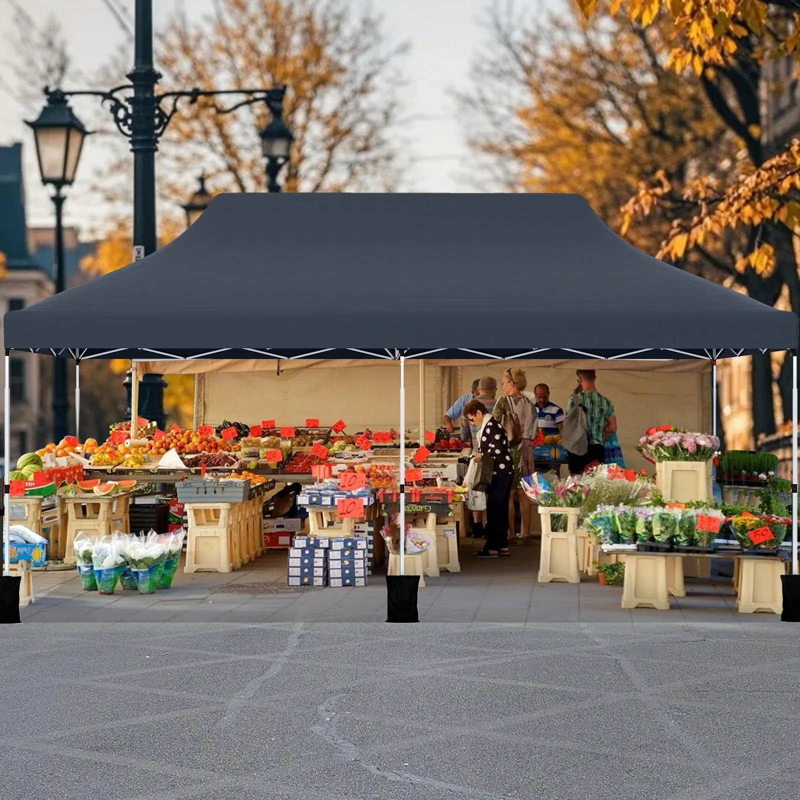 3 x 6 M Pop-up Canopy Tent, Waterproof Folding Party Tent w/Carrying Bag, Instant Sunshade Shelter