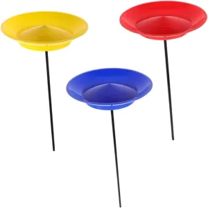 3Pcs Juggling Plates with Top Rods Circus Skill Games for Adults Enhance Coordination Balance for Performances for Fun Circus Events and Learning Activities