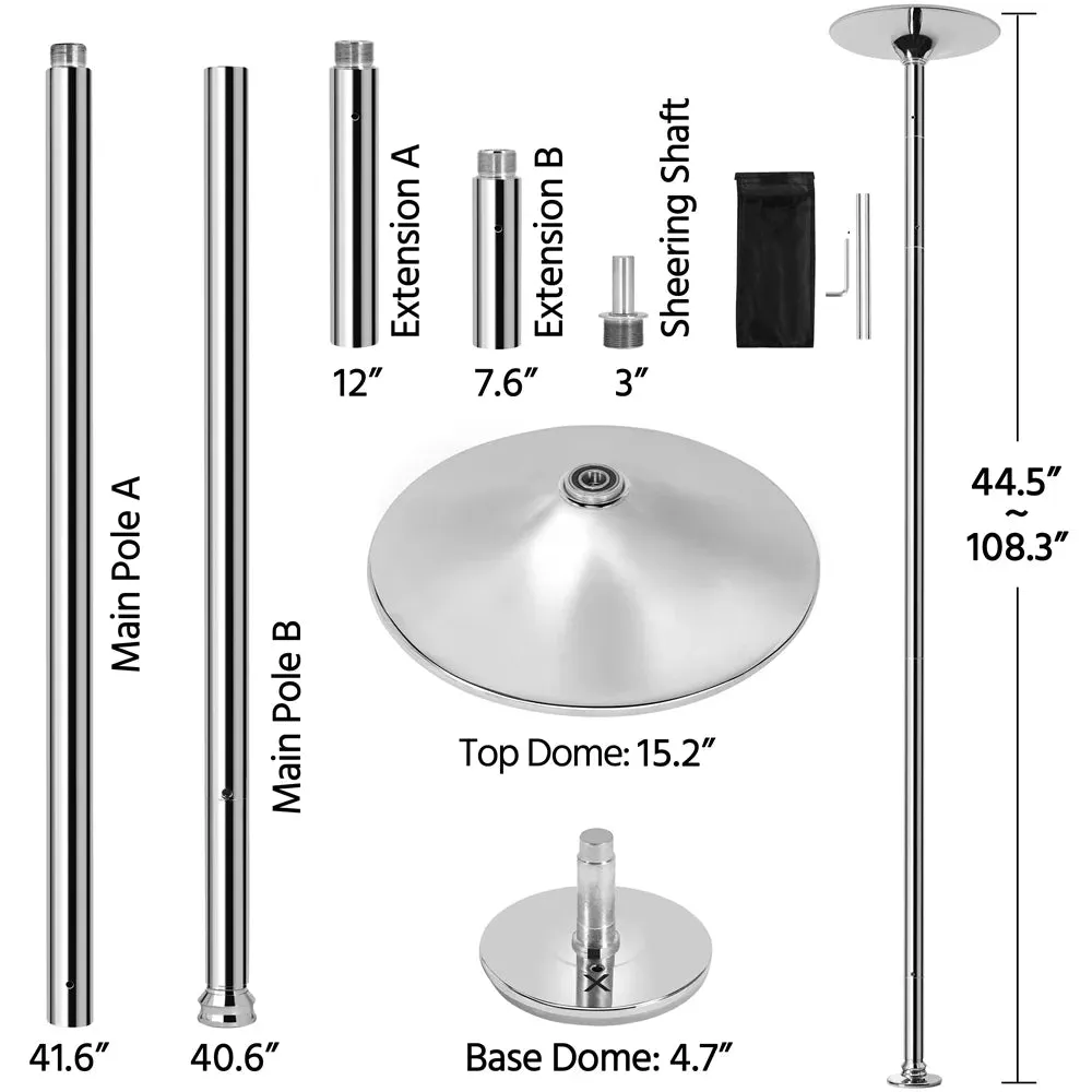 45mm Height Adjustable Portable Dance Pole