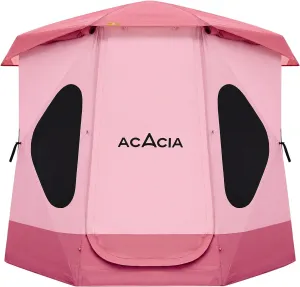 ACACIA Beach Tent Sun Shelter | 4-Person Portable Camping Tent with UPF 50  Protection | Easy Setup Pop up Sun Shade | 10×10ft Privacy Sunshade for Camping & Backyard