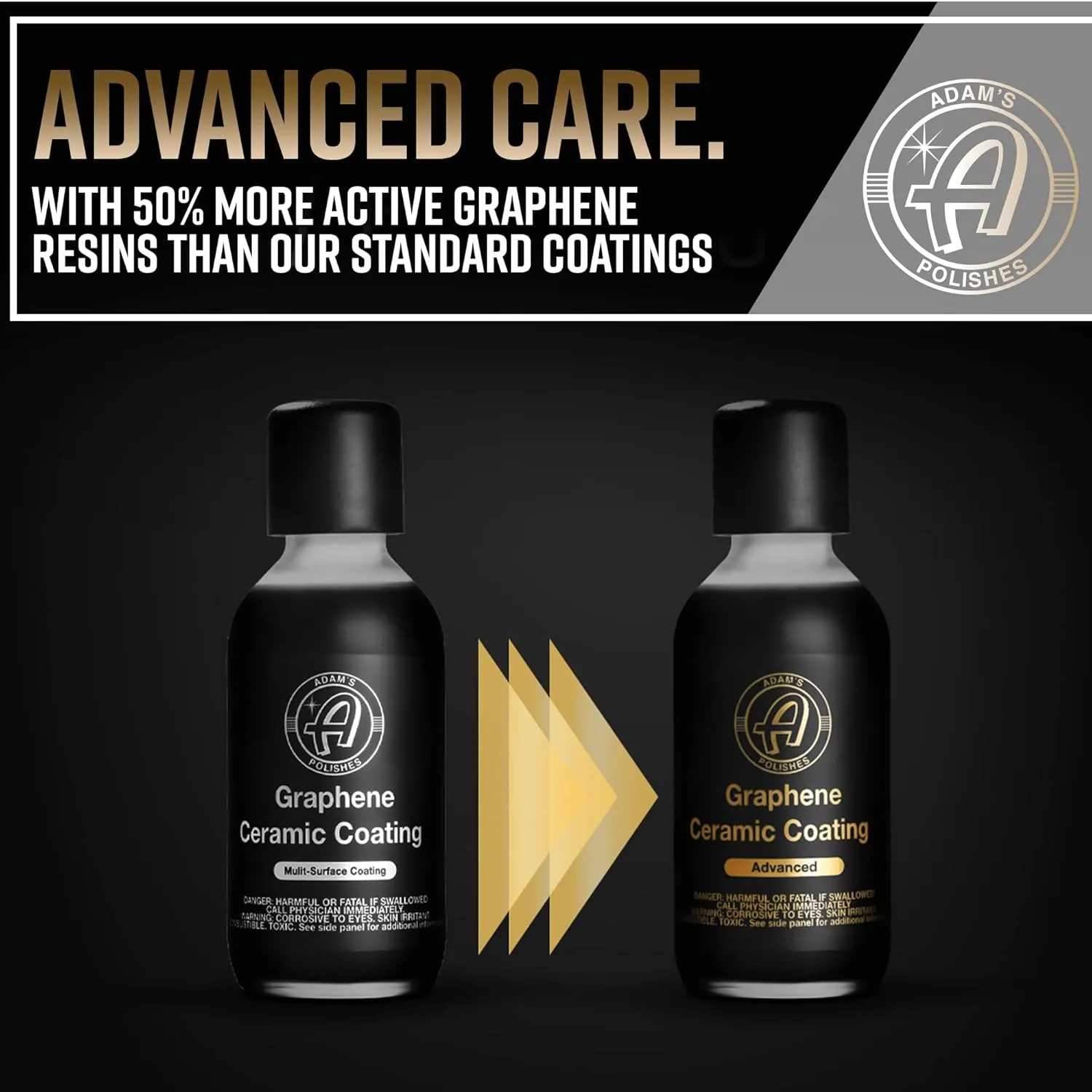 Adam's Polishes Advanced Graphene Ceramic Coating - 10H Graphene Coating for Auto Detailing, 9  Years of Car Protection & Patented UV Technology