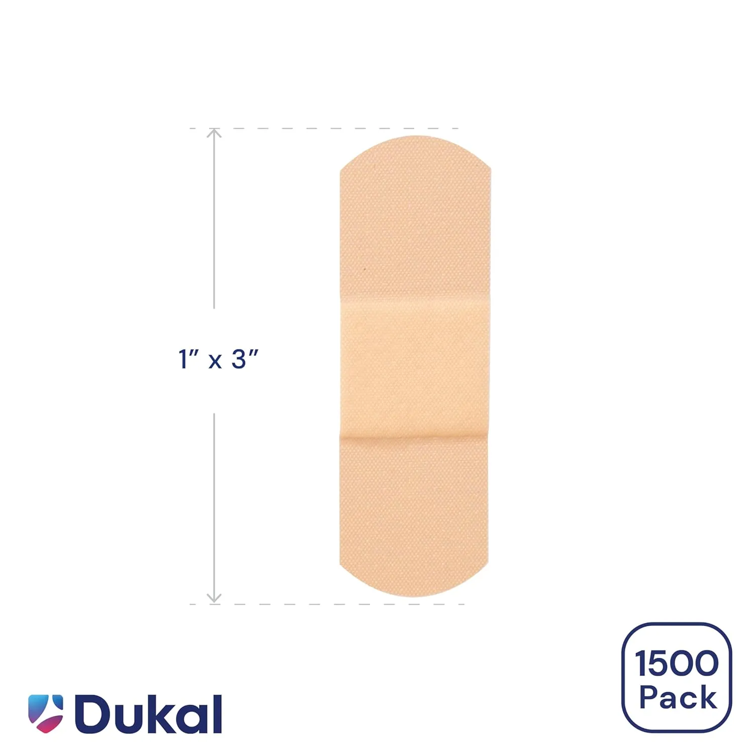 Adhesive Bandages, Sheer Strips, 1" x 3" | Bulk Case of 1500 | Sterile, Breathable and Multi-Purpose for School Nurses, Businesses, and First Aid Kits