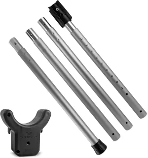Adjustable Aluminum Tree Support Pole with Tree Crutch – Prevents Fruit Tree Branch Breakage – Holds Up to 100 lbs – Adjusts to 34”-77” for Leaning Trees (1-Pack)