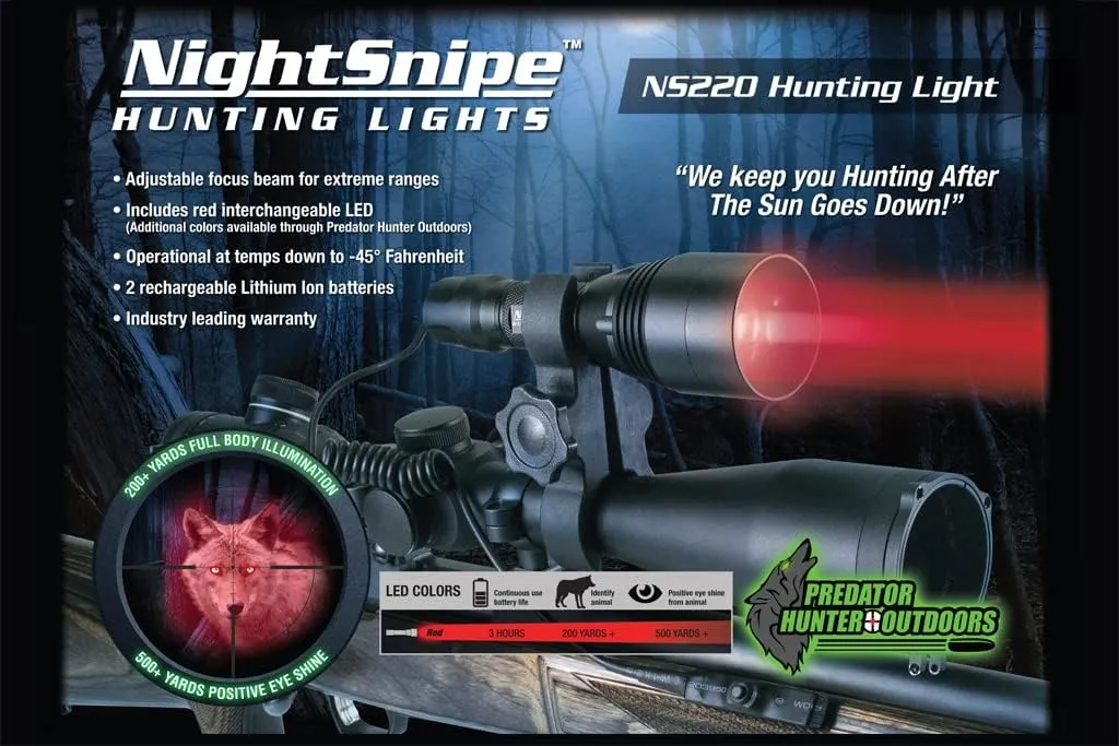 Adjustable Beam Hunting Light Kit NS220 RED