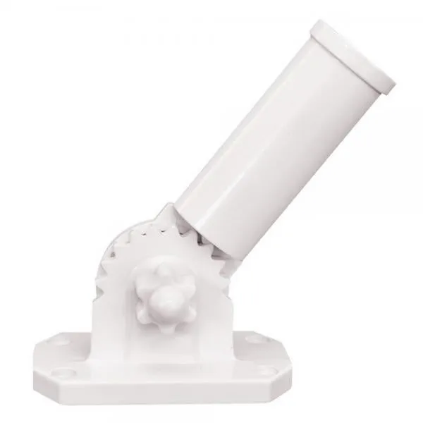 Adjustable Flag Pole Bracket White