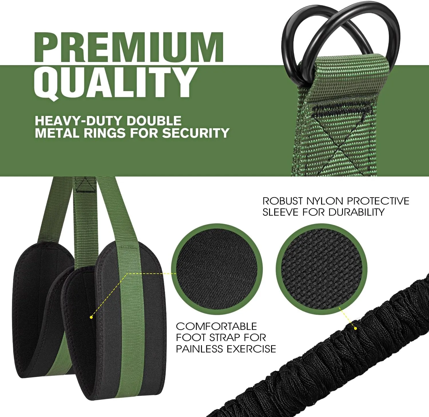 Adjustable Heavy Duty Pull Up Assist Equipment with 4 Assistance Bands - Resistance Bands for Pull Up Bar Workout - Home Gym Fitness Exercise Strength Training