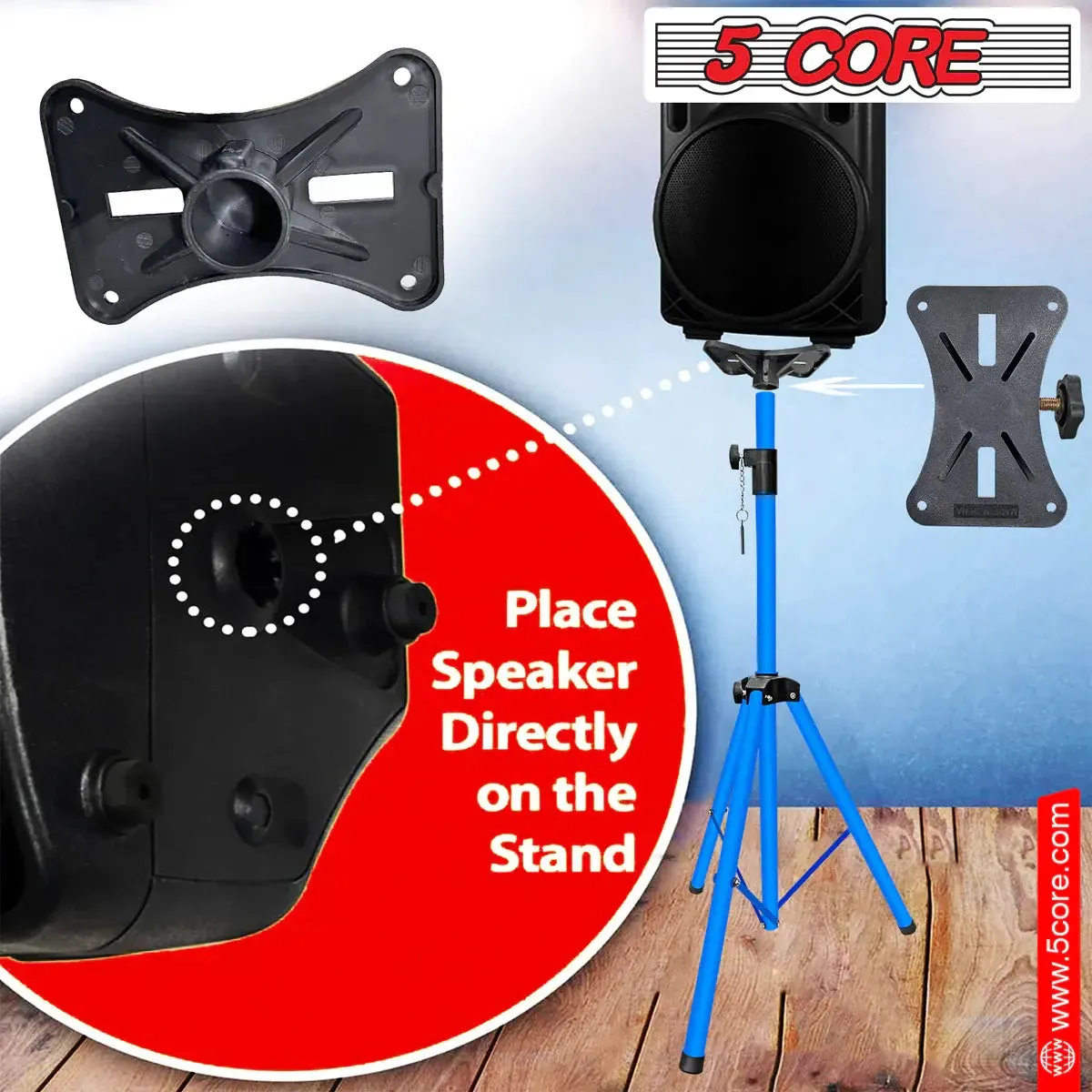Adjustable Speaker Stand Tripod Floor