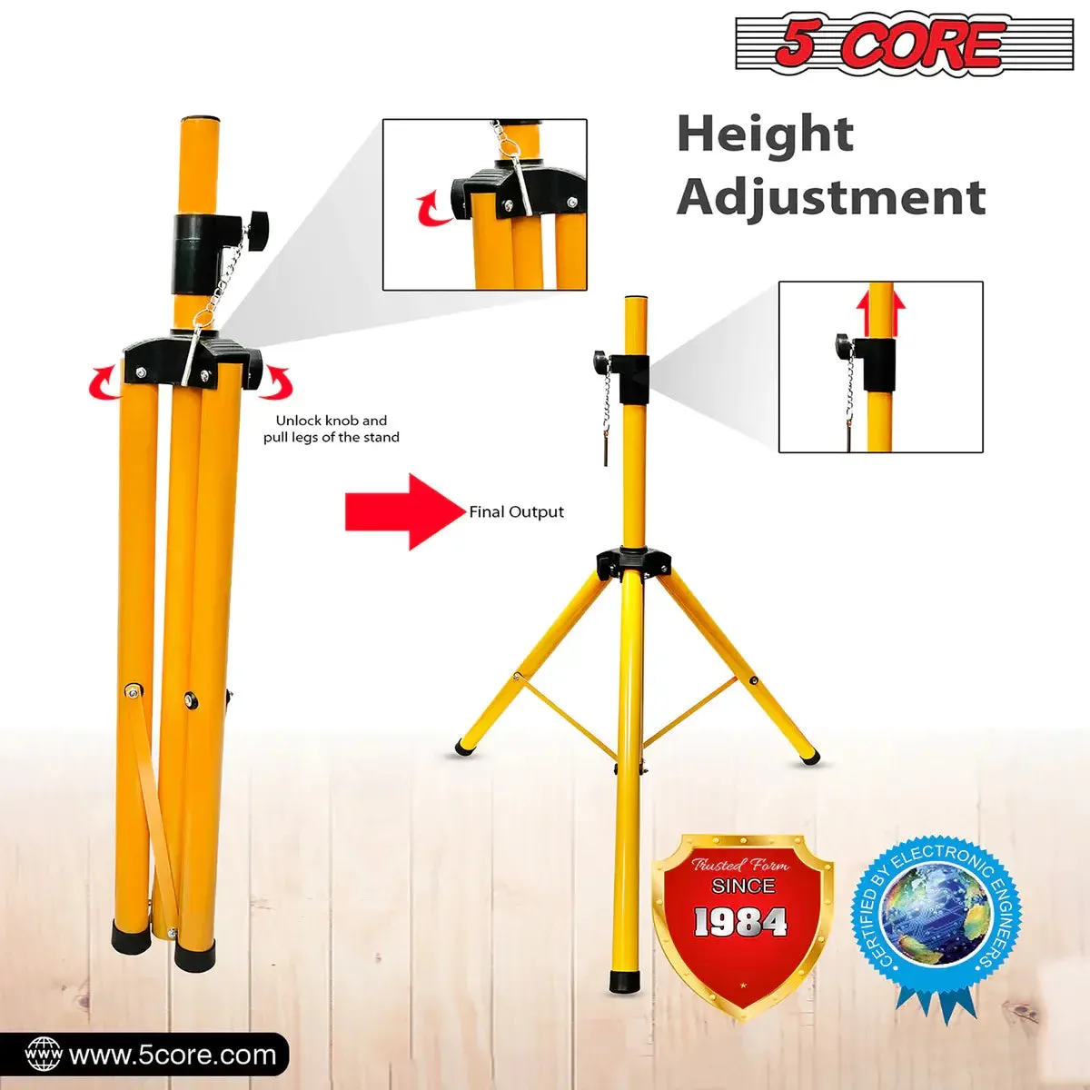 Adjustable Speaker Stand Tripod Floor