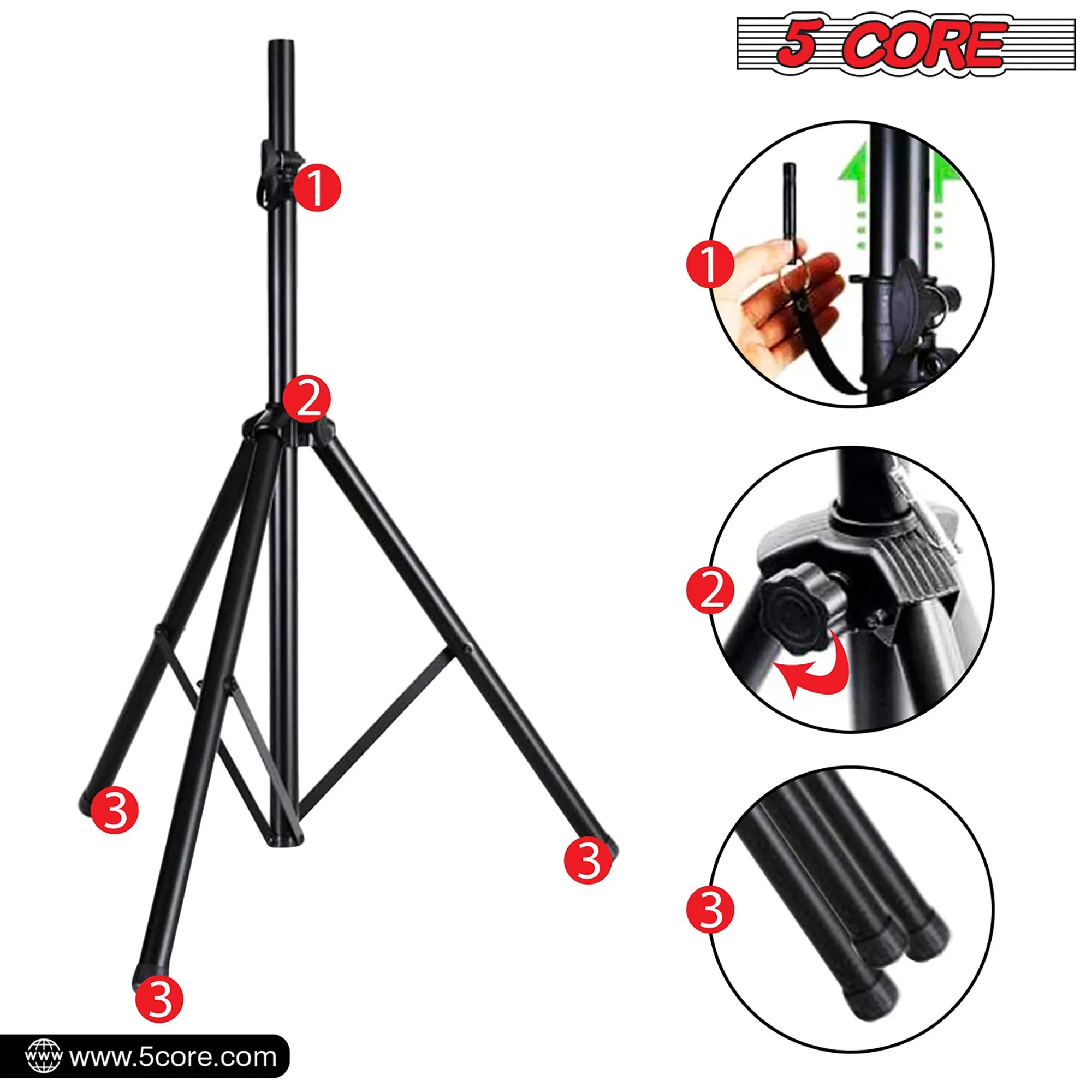 Adjustable Speaker Stand Tripod Floor