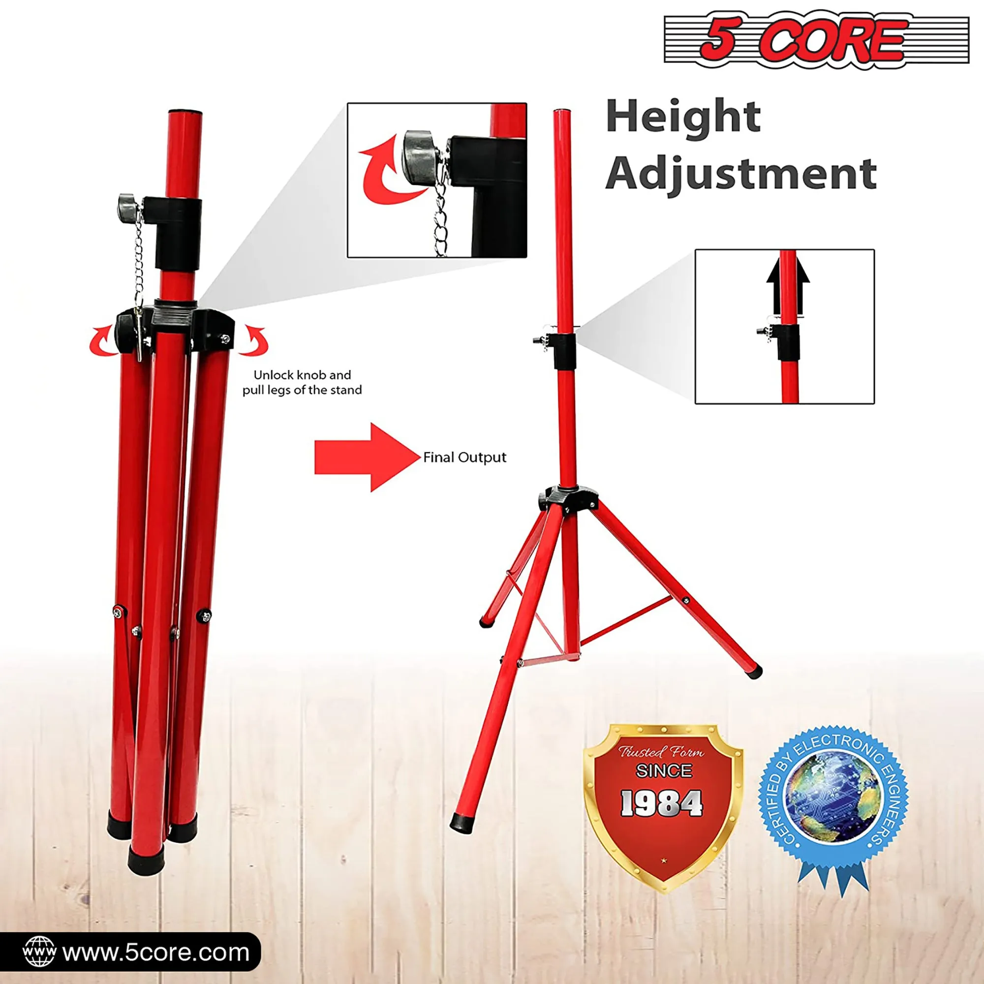 Adjustable Speaker Stand Tripod Floor
