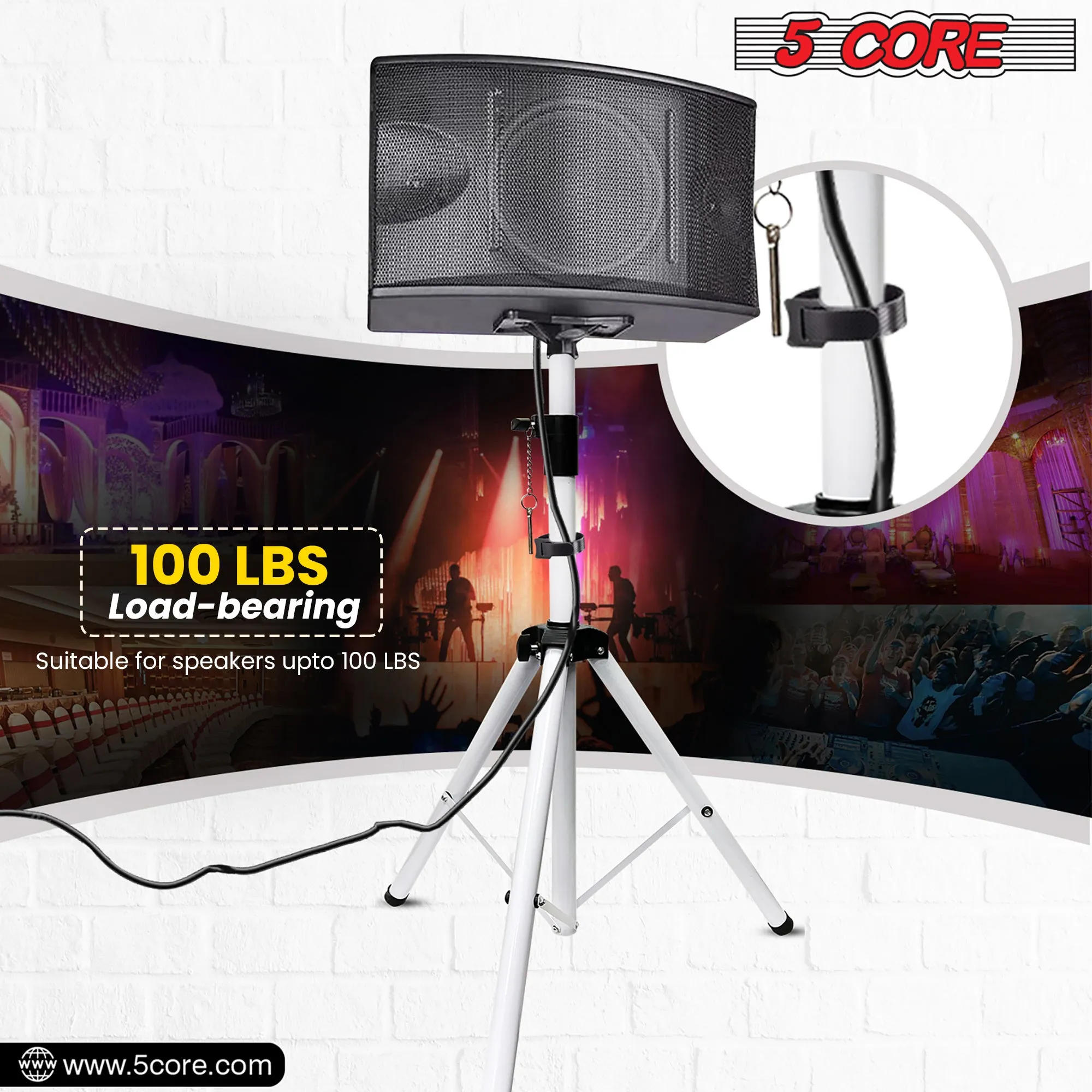 Adjustable Speaker Stand Tripod Floor
