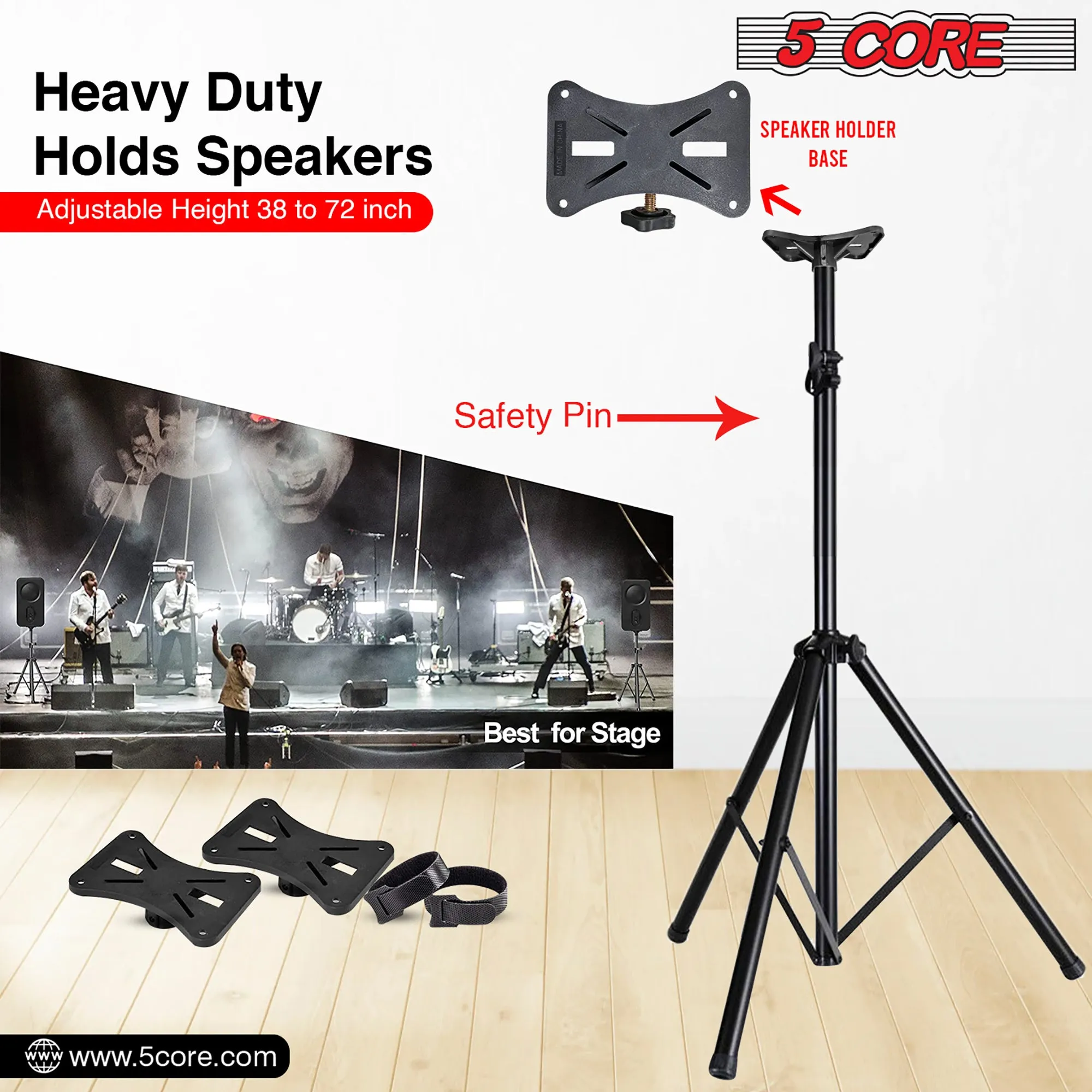 Adjustable Speaker Stand Tripod Floor