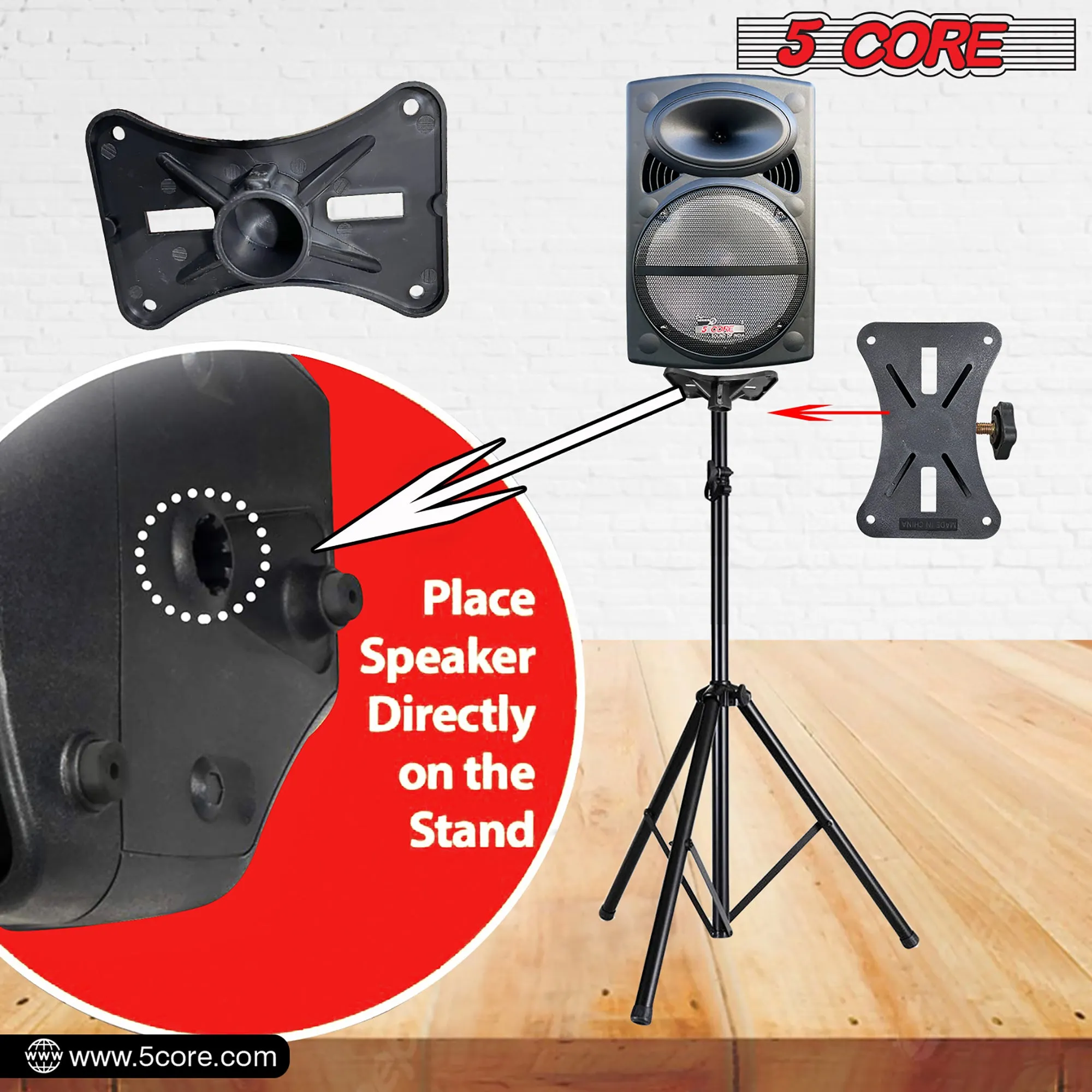 Adjustable Speaker Stand Tripod Floor
