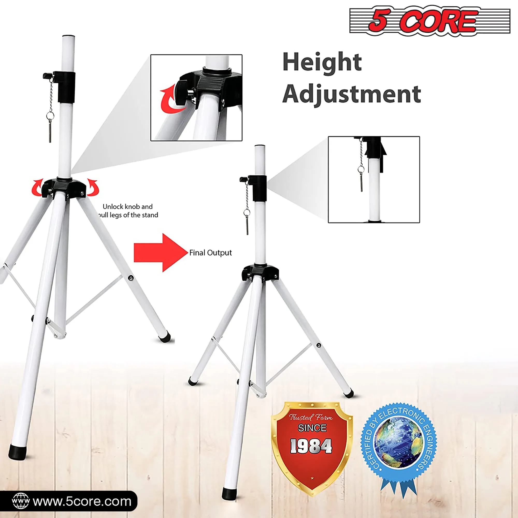 Adjustable Speaker Stand Tripod Floor