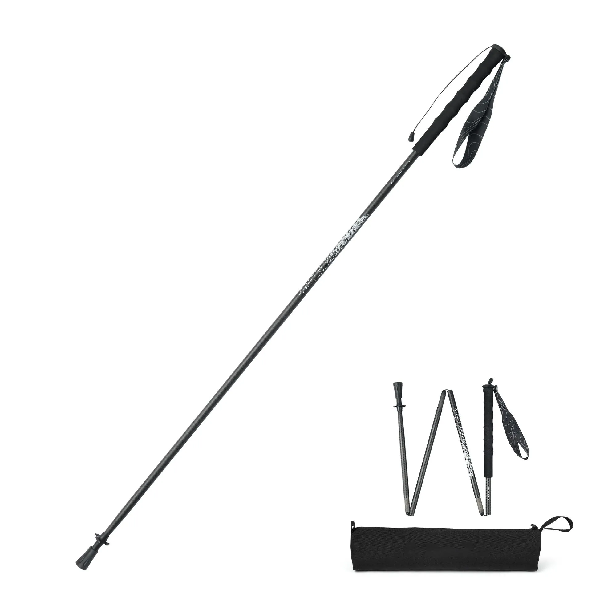 AirRush Light Weight Quick-to-fold Carbon Fiber Trekking Pole