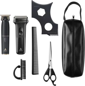Andis Bespoke Professional Trimmer & Shaver Combo, Corded/Cordless Hair Kit, Lithium-Ion Foil Shaver, Accessories, High-Speed Motor, Powerful Grooming