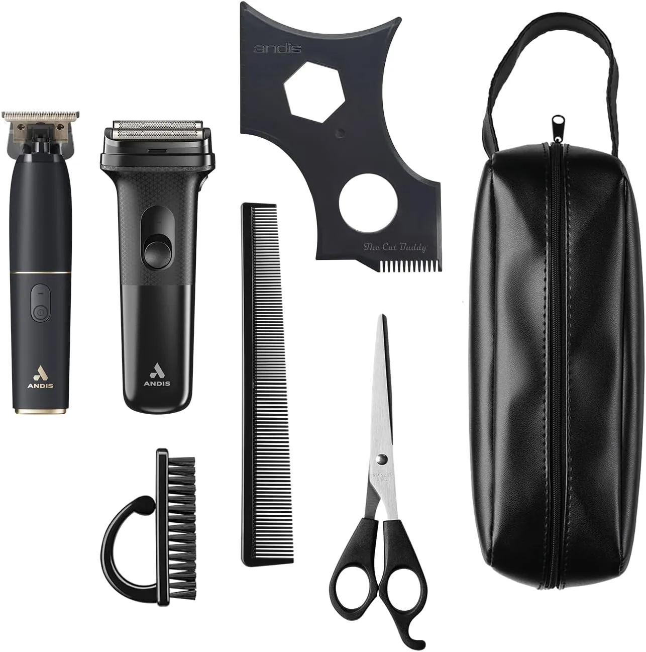 Andis Bespoke Professional Trimmer & Shaver Combo, Corded/Cordless Hair Kit, Lithium-Ion Foil Shaver, Accessories, High-Speed Motor, Powerful Grooming