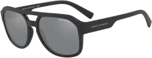 Armani Exchange AX4074S Rectangle Sunglasses for Men   BUNDLE with Designer iWear Care Kit