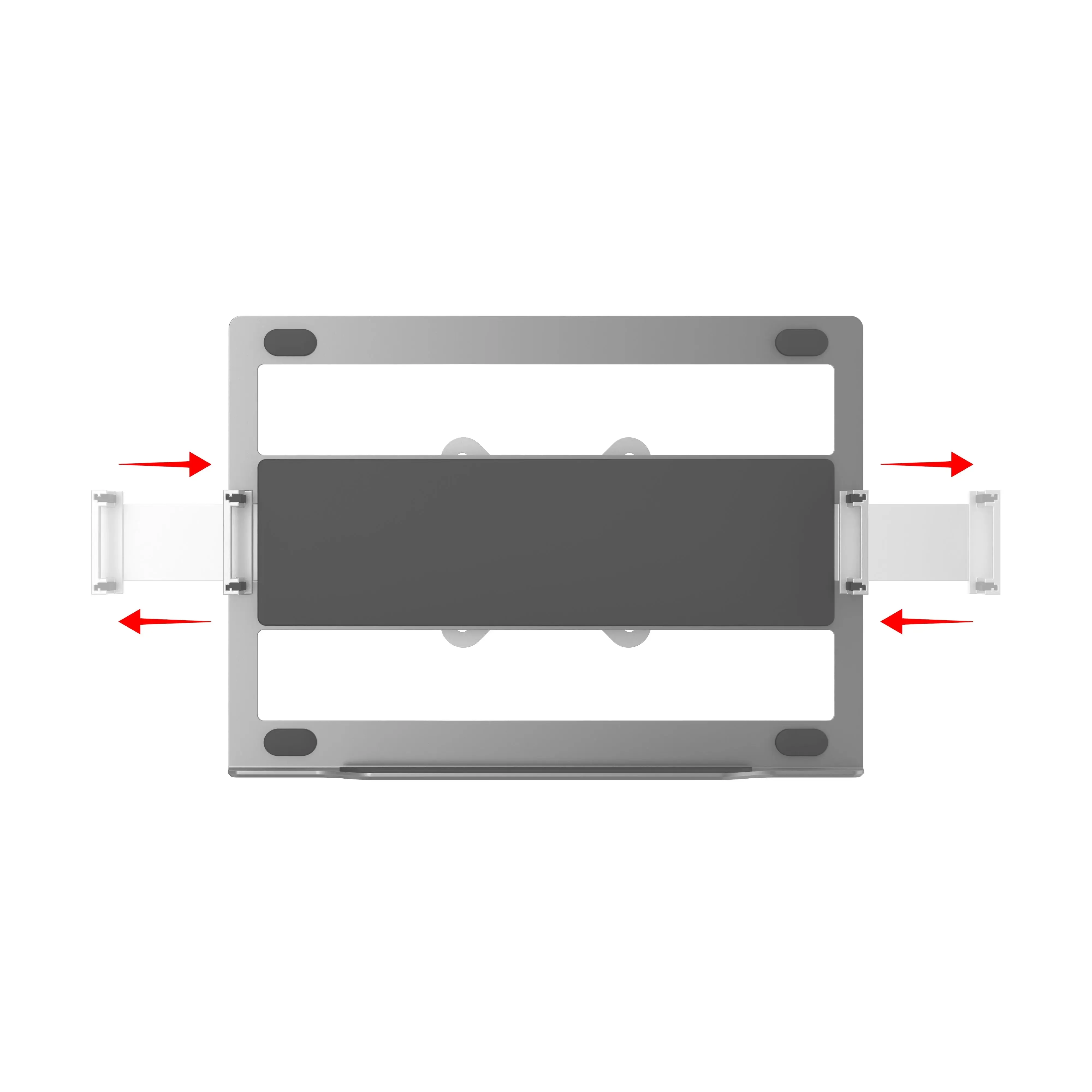 Articulating Laptop Plate and Pole Clamp Mount