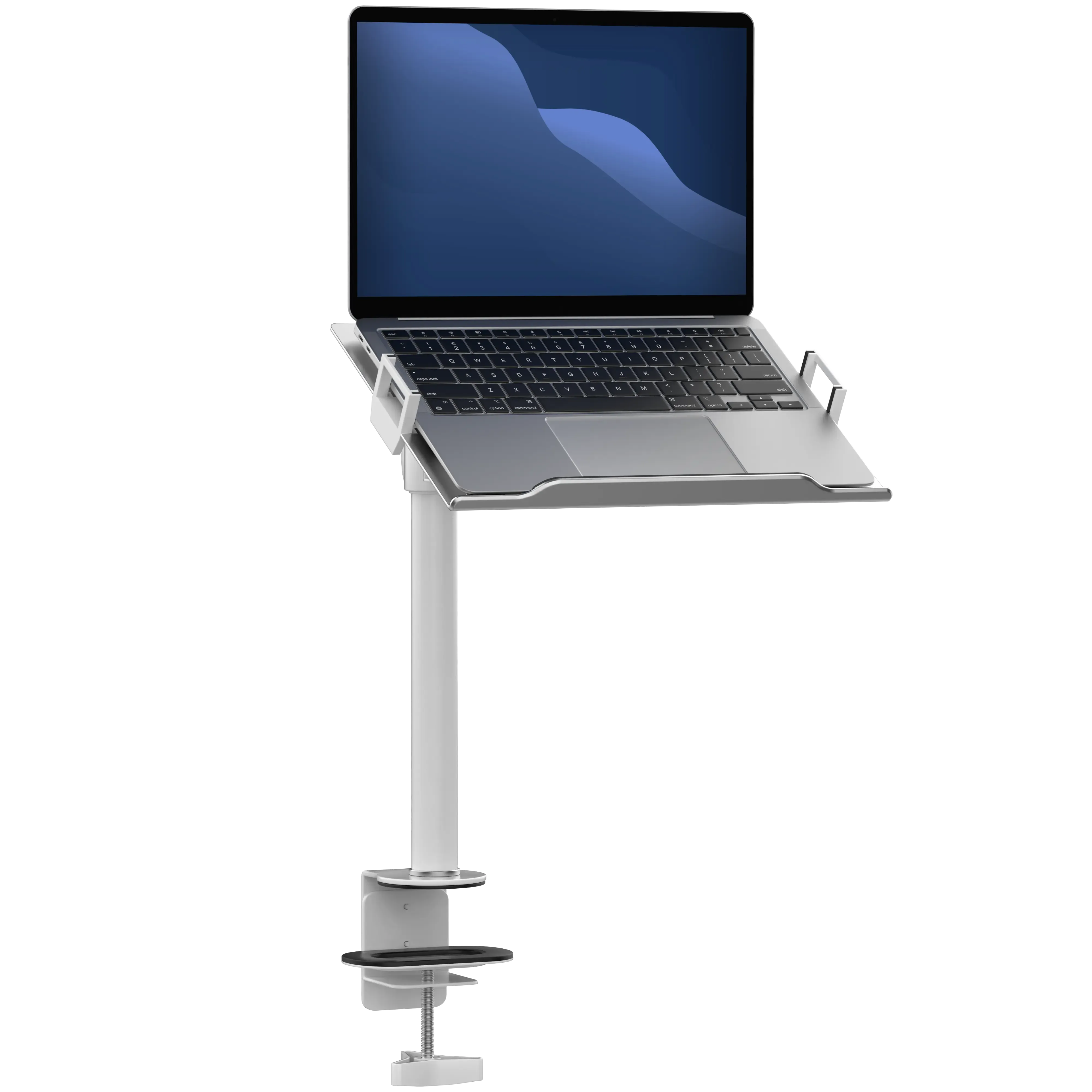 Articulating Laptop Plate and Pole Clamp Mount