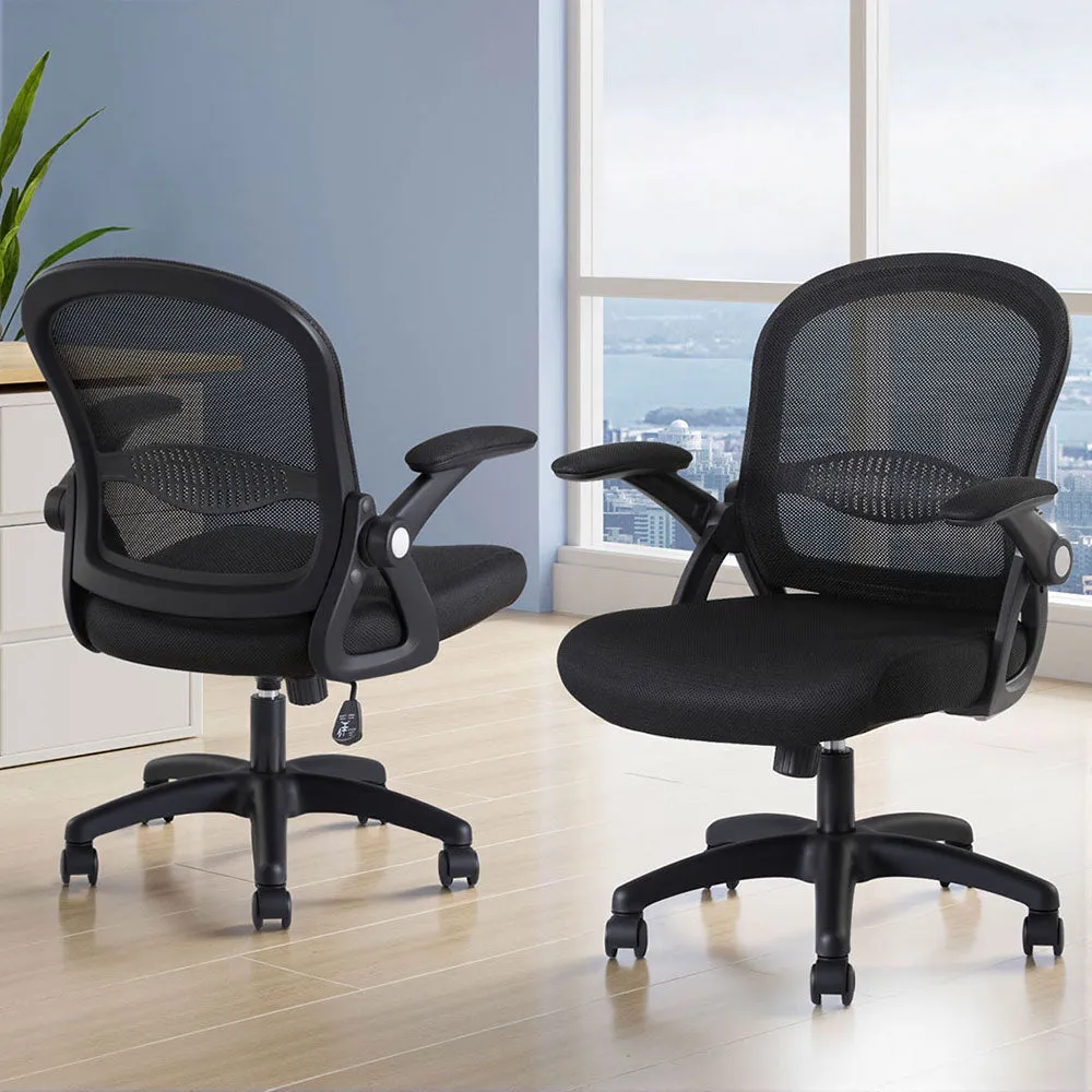 Artiss 2x Mesh Office Chair Computer Gaming Desk Chairs Work Study Mid Back