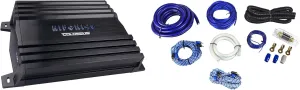 Audiosavings Bundle: Hifonics HAC-2000.4D Car Stereo Amplifier Bundle with Rockville RWK01 Car Amp Wiring Installation Wire Kit & Rockville RTR172 Twisted Pair RCA Cable (3 Items)