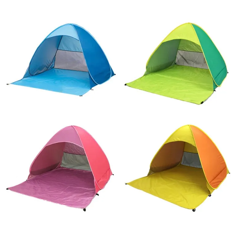 Automatic Instant Pop Up Tent Potable Beach Tent，Size:  200x165x130cm(Green)
