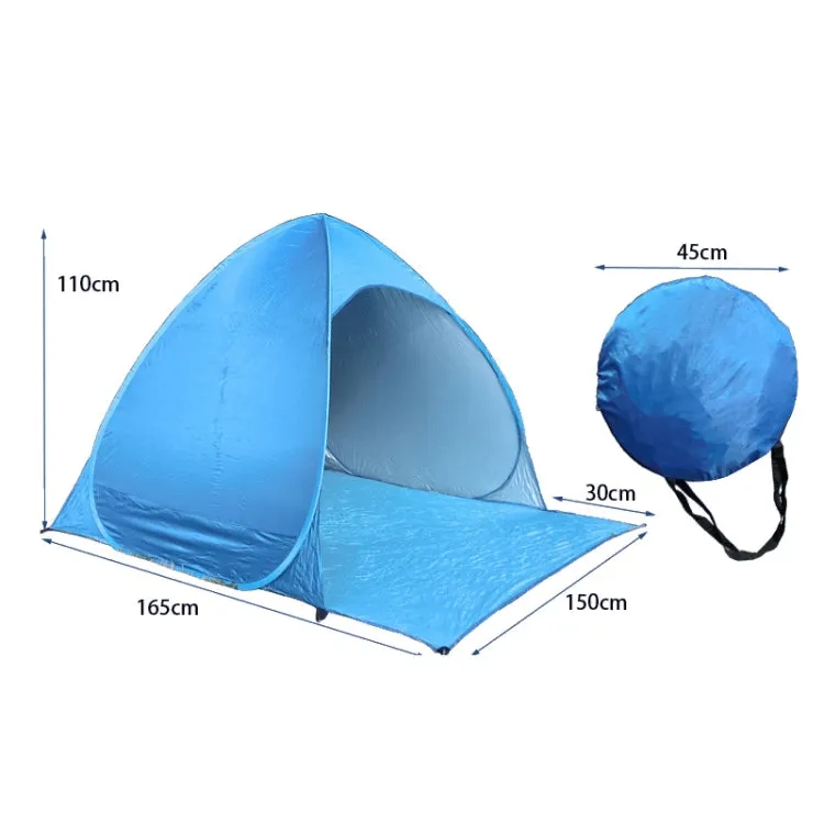 Automatic Instant Pop Up Tent Potable Beach Tent，Size:  200x165x130cm(Green)